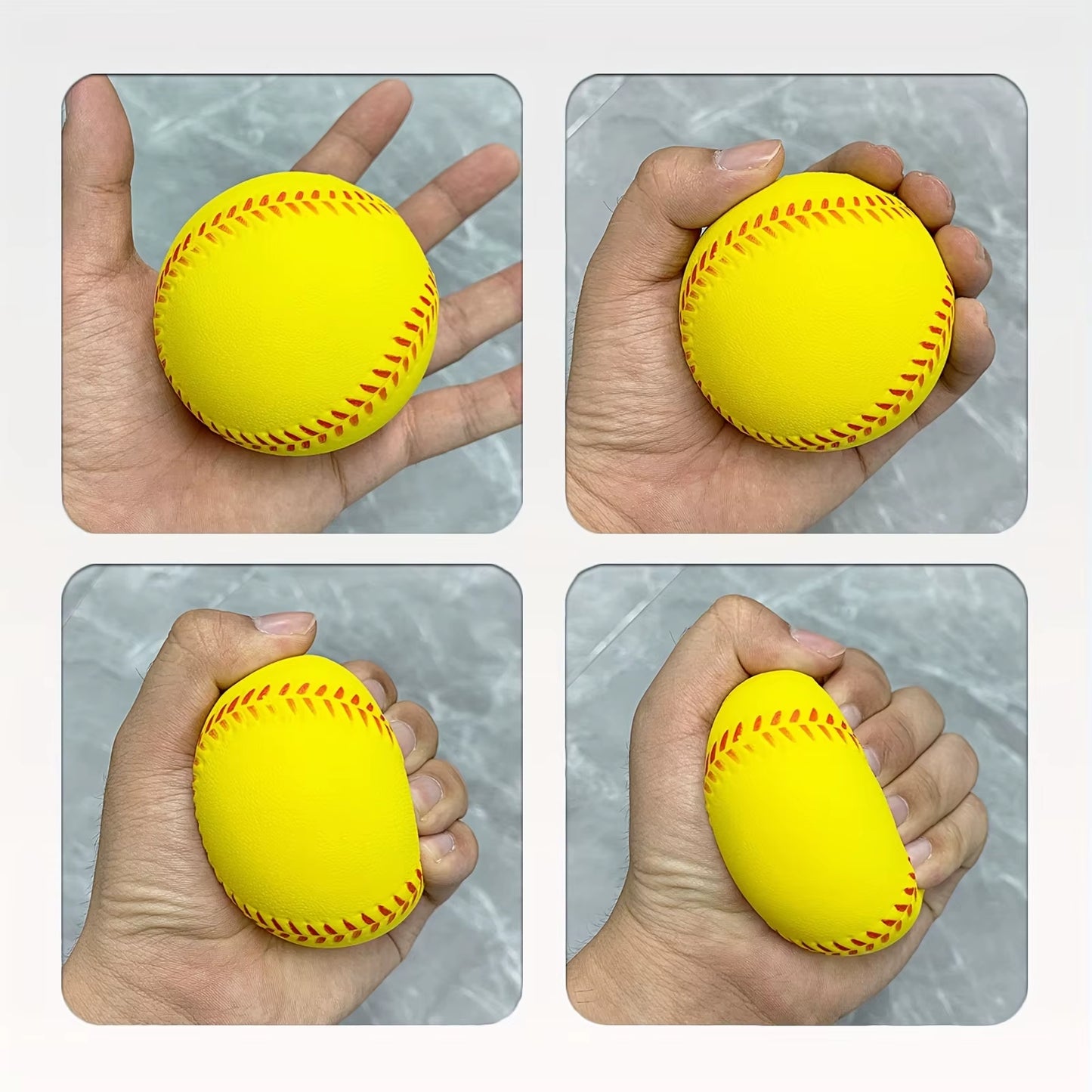 Unisex-Adult Lightweight Training Softball - Durable & Safe Elastic PU Foam Baseball for Indoor/Outdoor Recreation