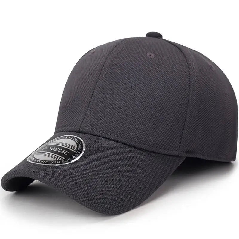 Baseball Cap Men Snapback Hats Caps Men Fitted Closed Full Cap Women Gorras Bone Male Trucker Hat Casquette Outdoor Black
